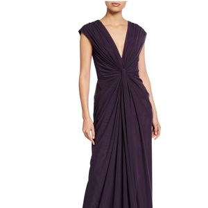 Tadashi Shoji Slvless Allover Mesh Gown